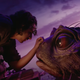 Tony Revolori and a really cool fish monster